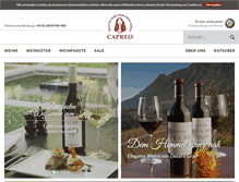 Tablet Screenshot of capreo.com